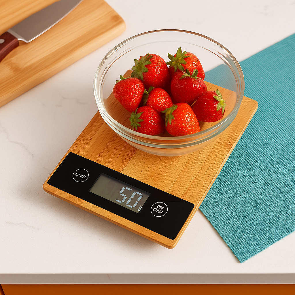 Precision Bamboo Kitchen Scale