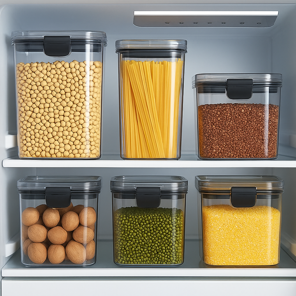 Clear Kitchen Storage Set