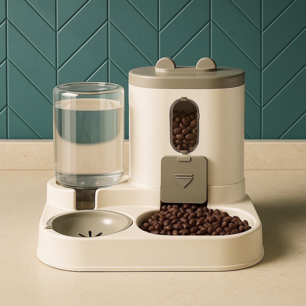 2-in-1 Pet Food & Water Station