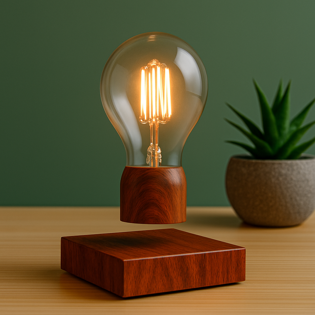 Retro Magnetic Floating Light Bulb