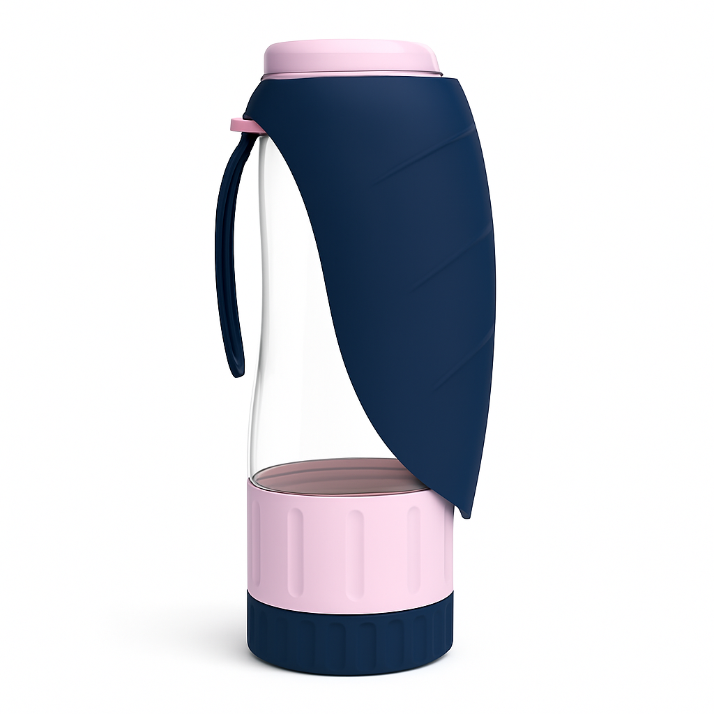 2-in-1 Pet Water & Food Bottle