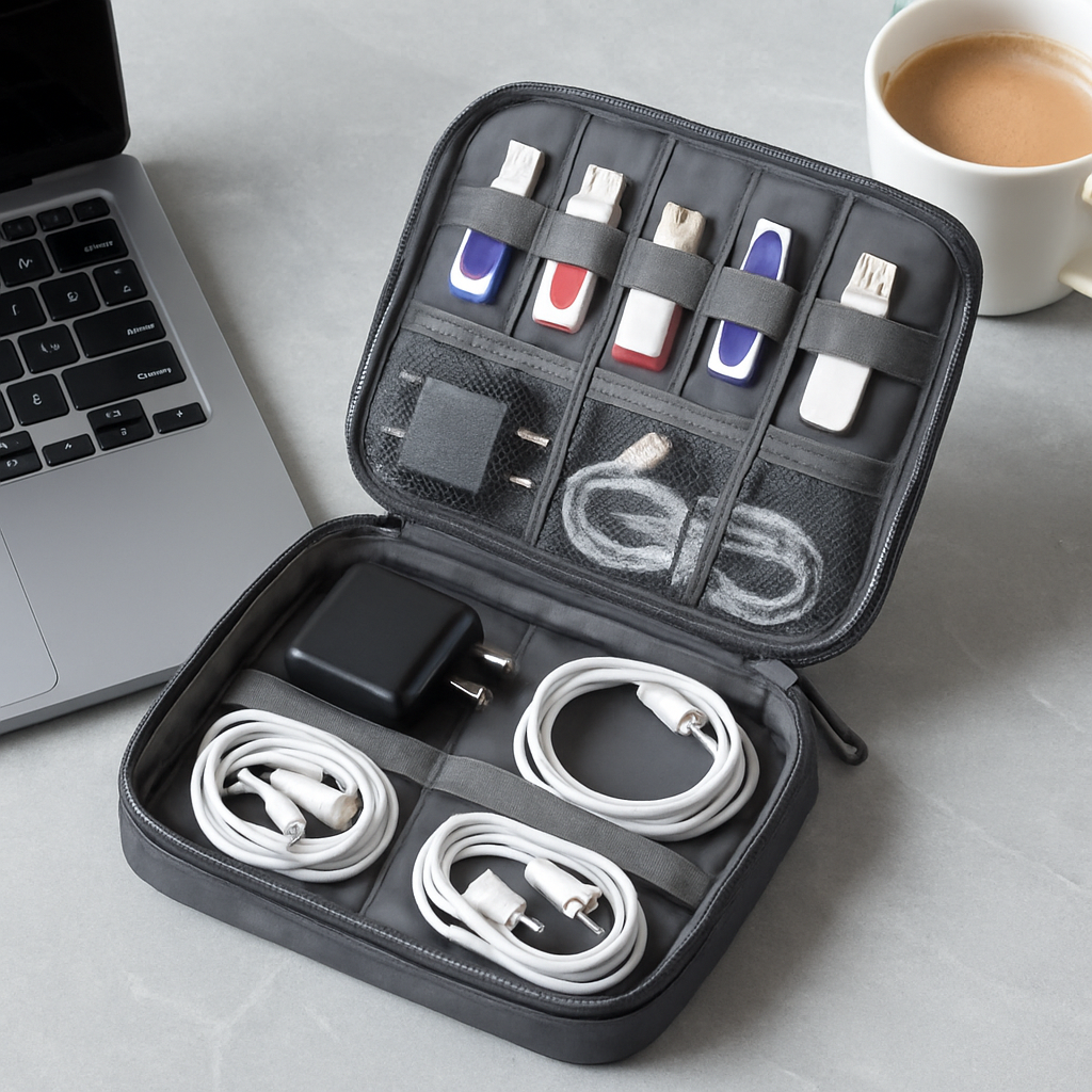 Compact Tech Travel Organizer