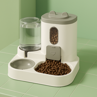 2-in-1 Pet Food & Water Station