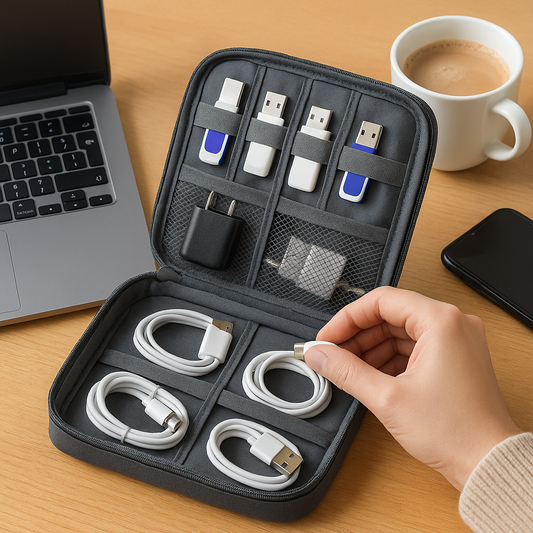 Compact Tech Travel Organizer