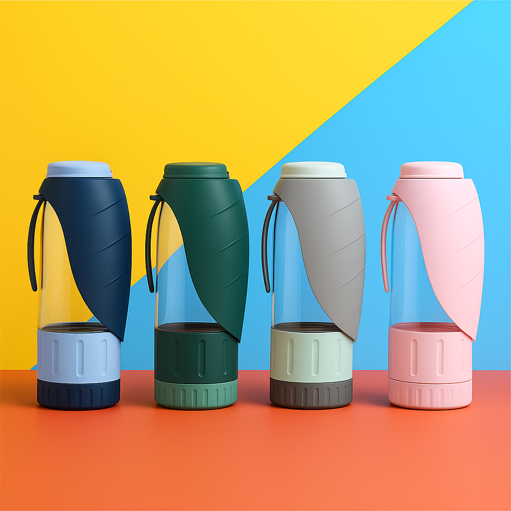 2-in-1 Pet Water & Food Bottle