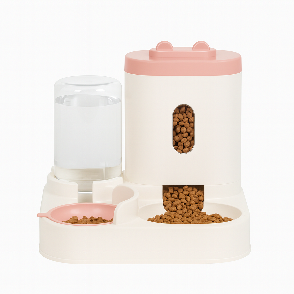 2-in-1 Pet Food & Water Station