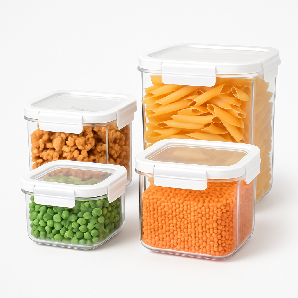 Clear Kitchen Storage Set