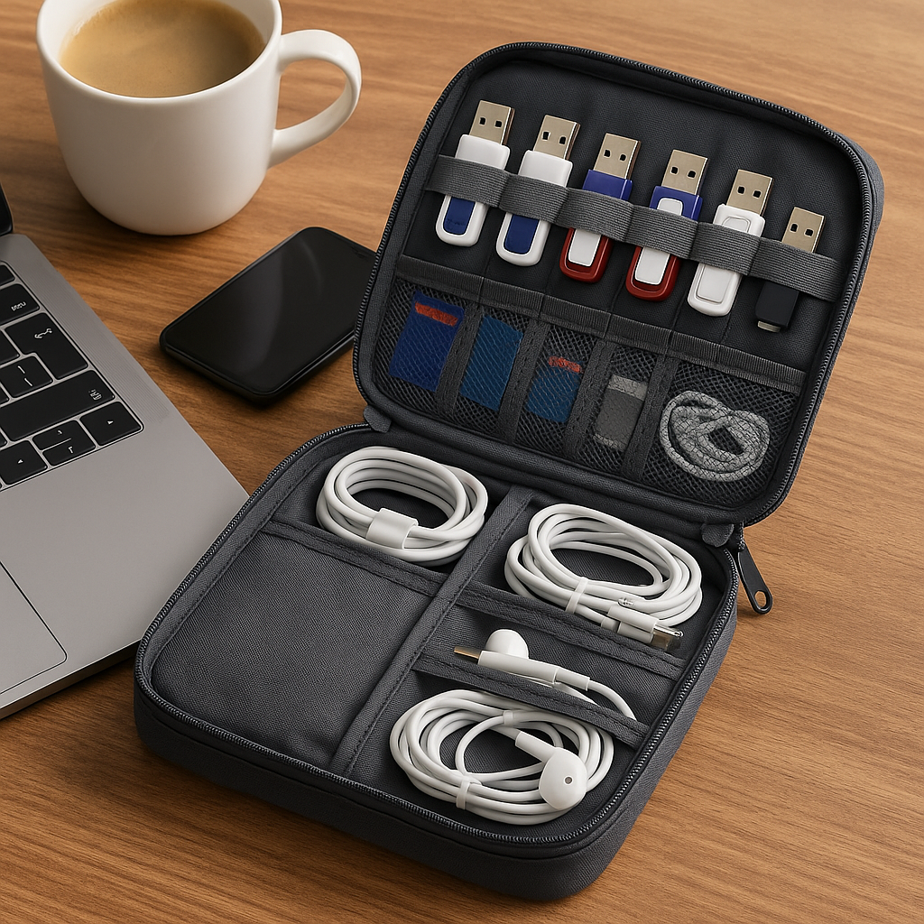 Compact Tech Travel Organizer