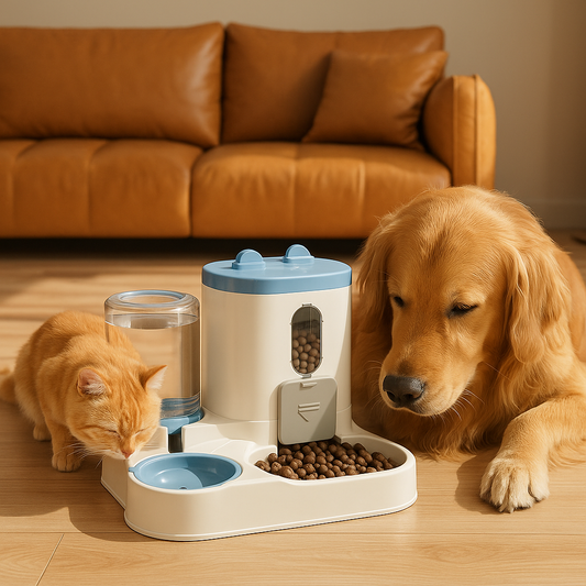 2-in-1 Pet Food & Water Station