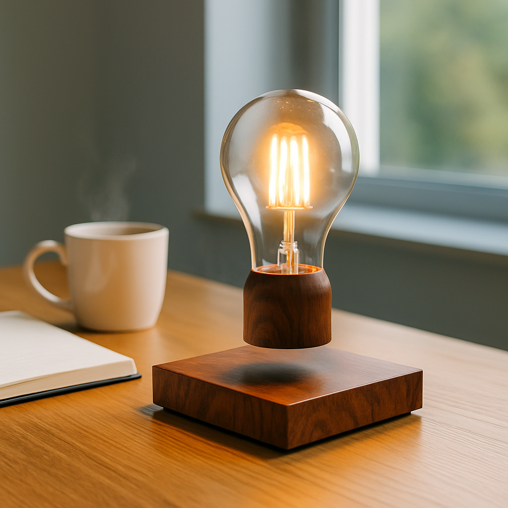 Retro Magnetic Floating Light Bulb